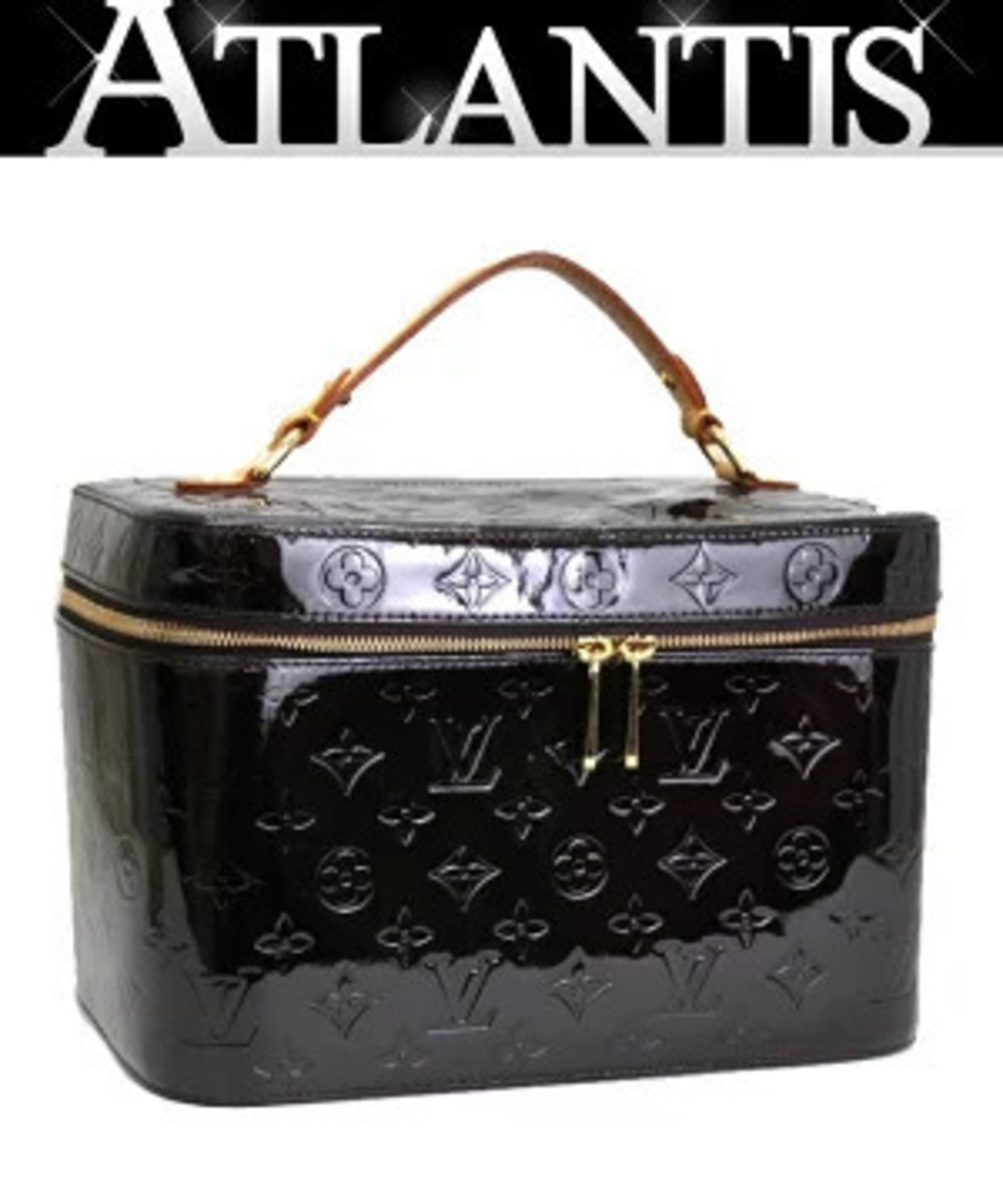 Louis Vuitton Vanity Handbag Vernis Amarante Purple